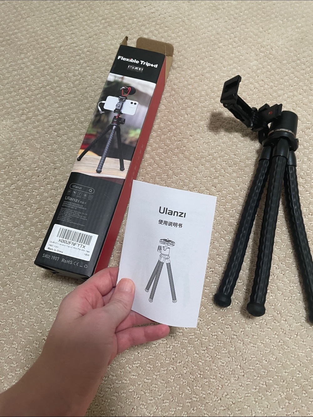 🖤5/$25 Flexible Mini Tripod Mount for phones Accessories - Black